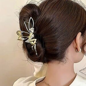 Gold Fairy Rhinestone Hair Claw Hair Accessory